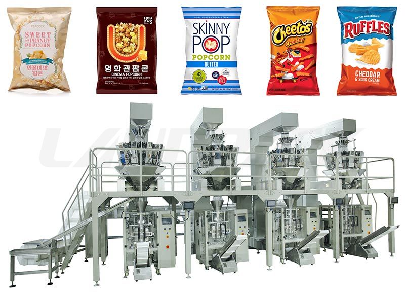 Hight Speed Popcorn Weighing And Packing Line