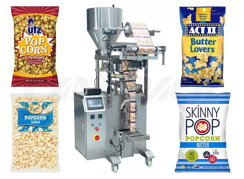 Automatic 20g~500g Popcorn Vertical Pouch Packing Machine
