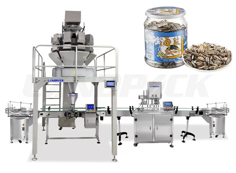 Automatic Sunflower Seeds Caning Bottling Weighing Filling Machine