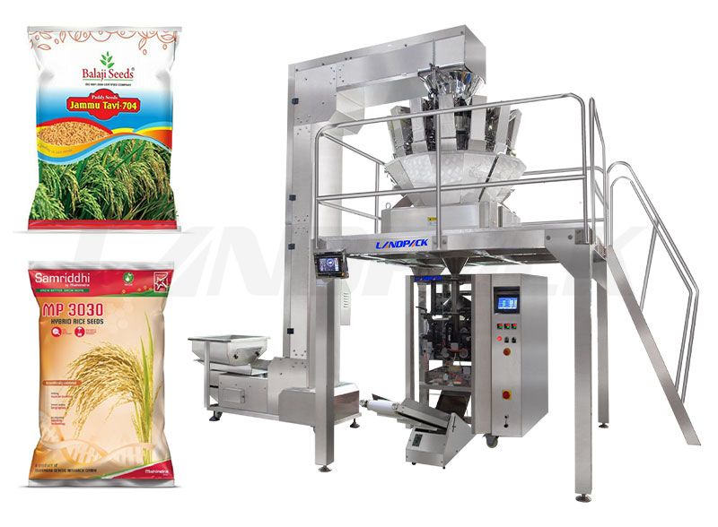Automatic Rice Seeds Pouch Weighing Packing Machine