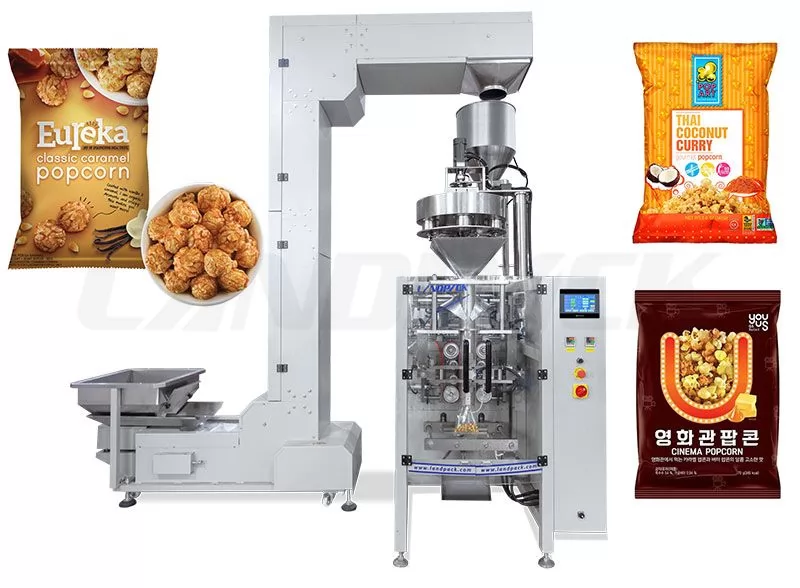 Automatic Popcorn Pouch Packing Machine With Volumetric Cup