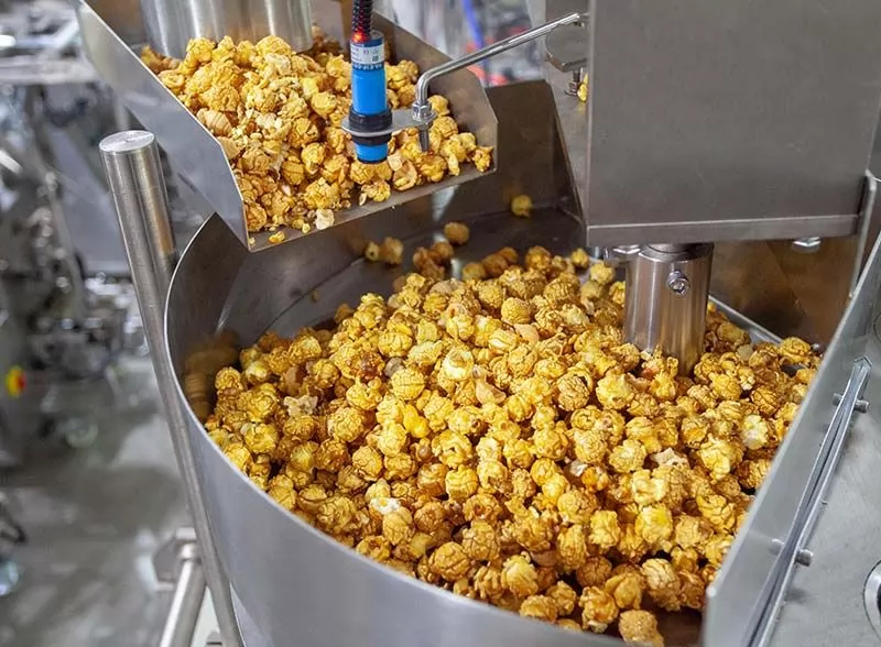 vertical packing machine for popcorn