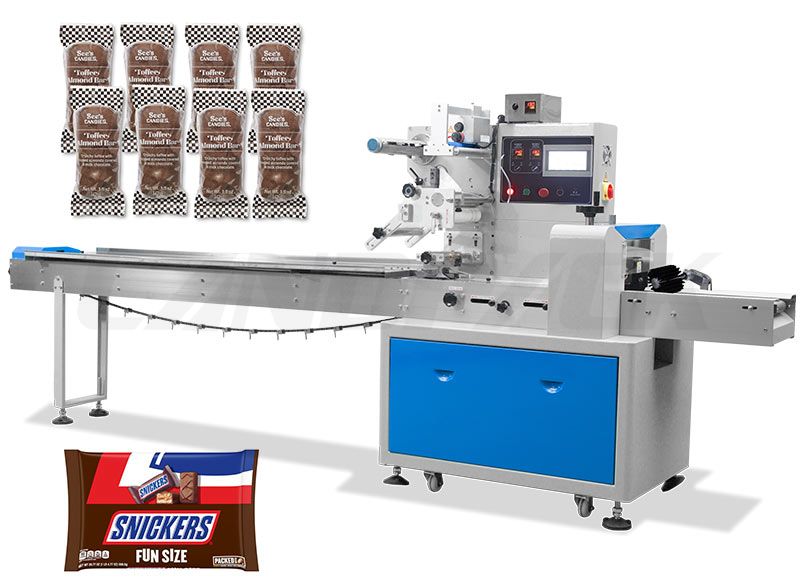 Automatic Horizontal Flow Wrap Machine For Candy Bar