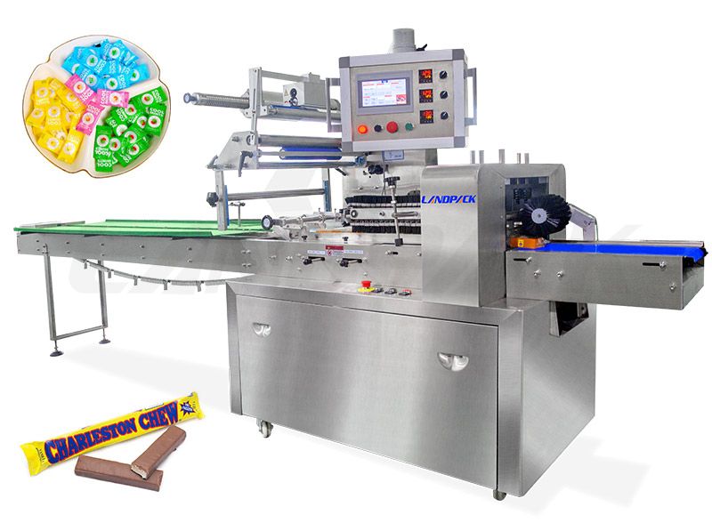 Dual Frequency Conversion Candy Bar Wrapping Machine
