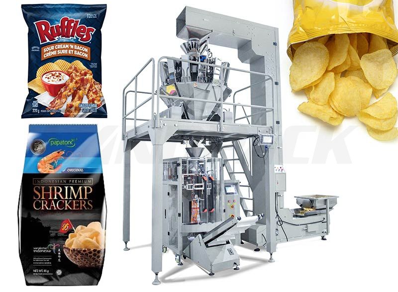High Speed Potato Chips Banana Chips Crisp Packing Machine Max 120 Bag/Min