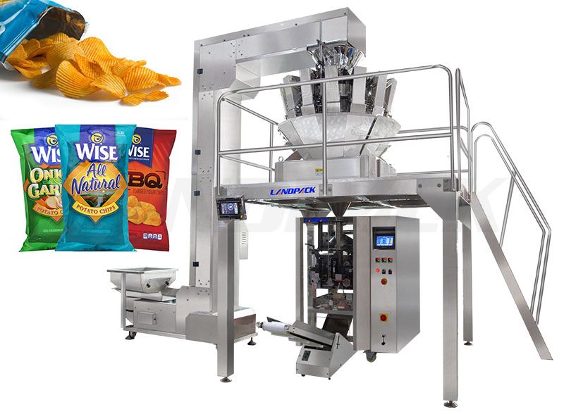 Automatic Potato Chips/ Banana Chips/ Plantain Chips Packing Machine With Multihead Weigher