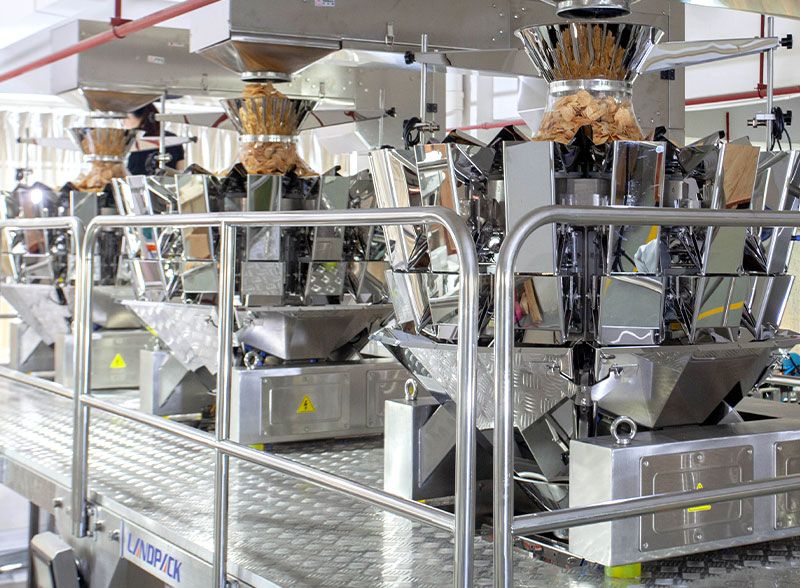 packaging machine for potato chips
