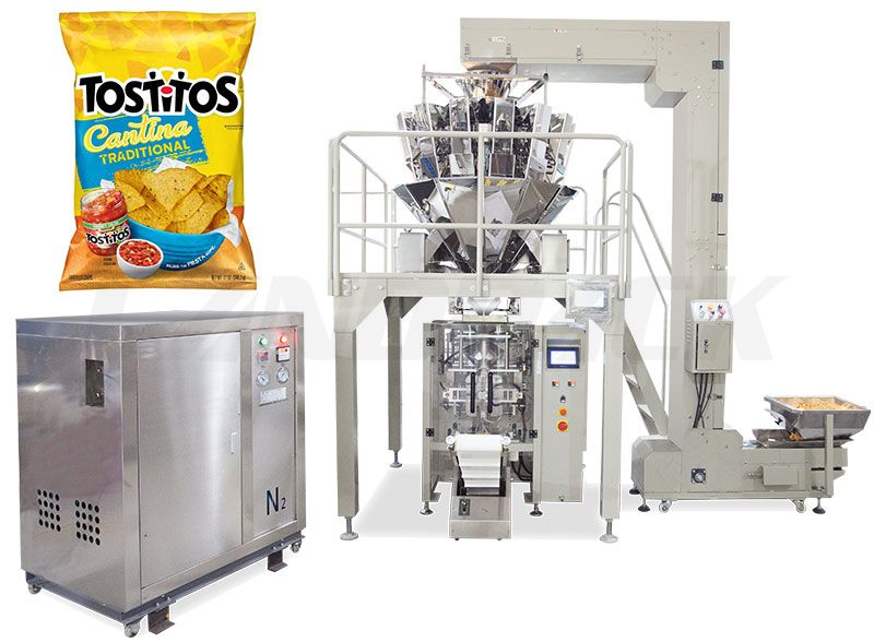 Nitrogen Vertical Packing Machine For Potato Chips
