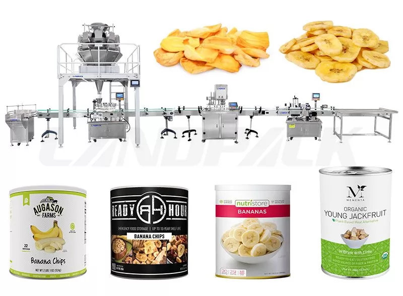 Automatic Potato Chips Rotary Filling Machine With Multihead Weigher