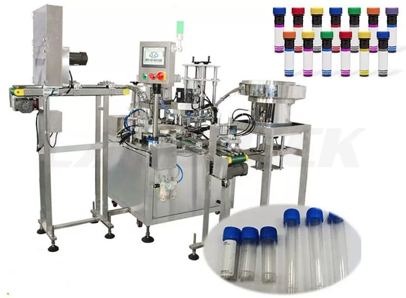 Automatic Reagent Test Tube Liquid Filling Capping Machine