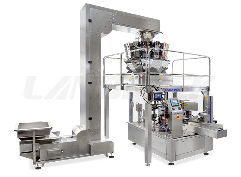 Multi Head Weigher Rotary Packing Machine For Premade Pouch