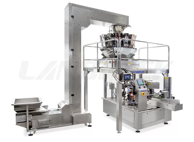 Multi Head Weigher Rotary Packing Machine For Premade Pouch