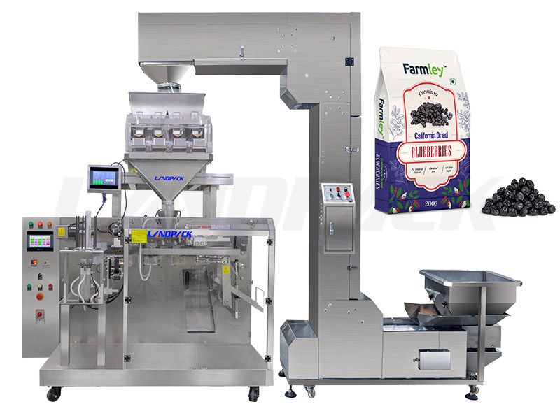 Granules Horizontal Pouch Sealing Machine With Linear Weigher