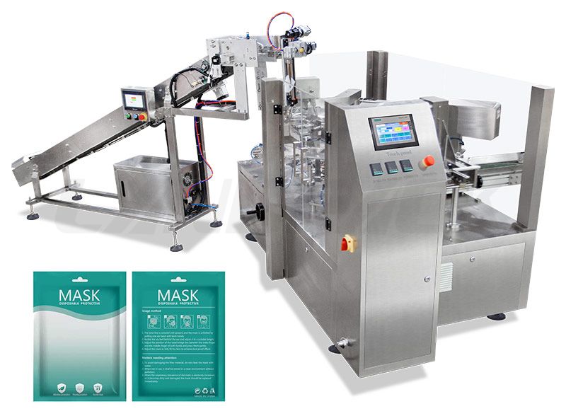 Automatic Rotary Pouch Filling Machine For KN 95/ KN94/ N 95 Masks