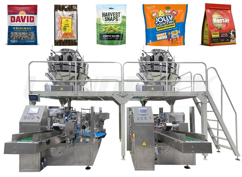 High Speed Snacks Premade Pouch Packing Machine