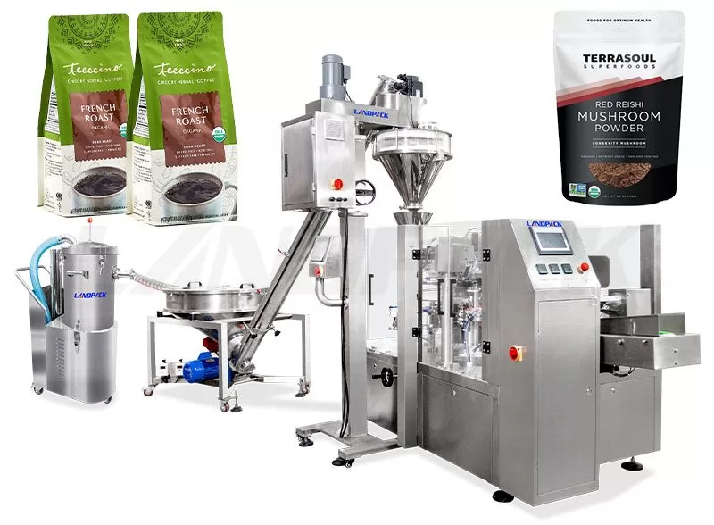 Automatic Coffee Powder Premade Pouch Doypack Filling Machine