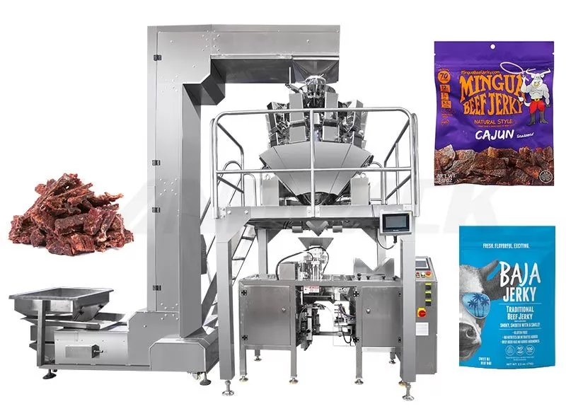 Low Cost Premade Pouch Mini Doypack Machine For Beef Jerky