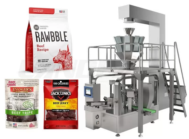 Big Premade Pouch Beef Jerky Rotary Packing Machine
