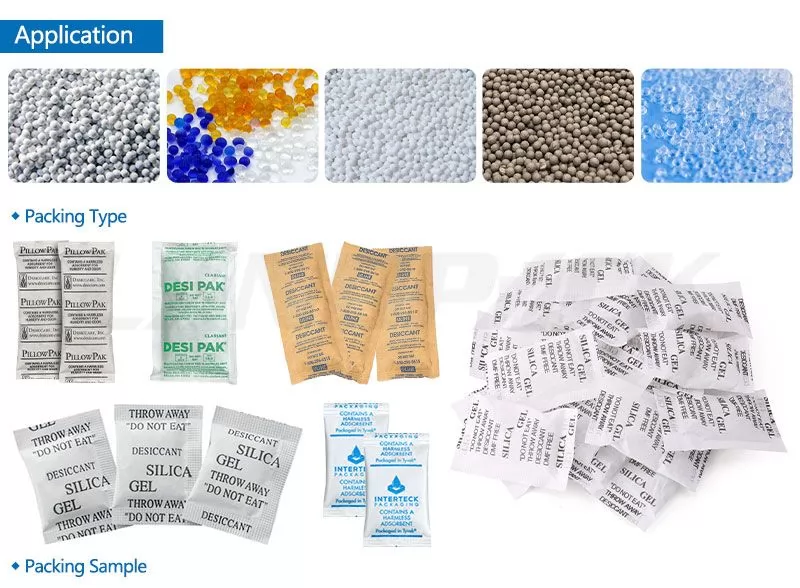 silica gel pouch packing machine