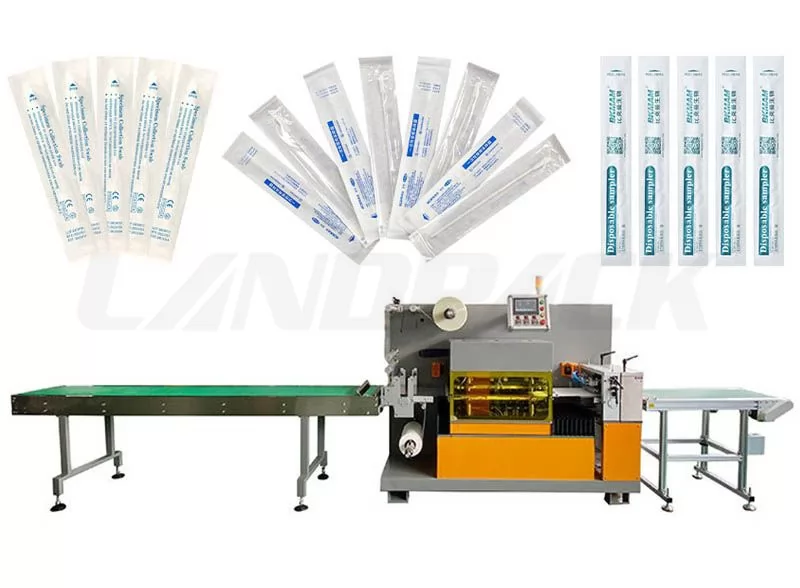 High Speed Throat Swab Servo Packing Machine For Packing Nasal Swab Hroat Swab Etc