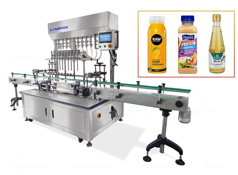 High Speed 10 Nozzles Gravity Type Liquid Filling Machine