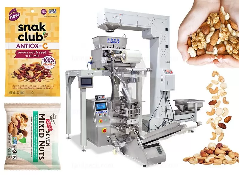 Automatic Quad Seal Bag/ Block Bottom Seed Pouch Vertical Packing Machine