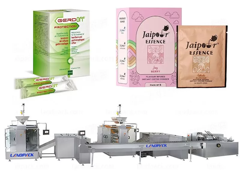 Automatic Multi Lanes Stick Sachet Powder Box Packing Machine Cartoning Machine Line