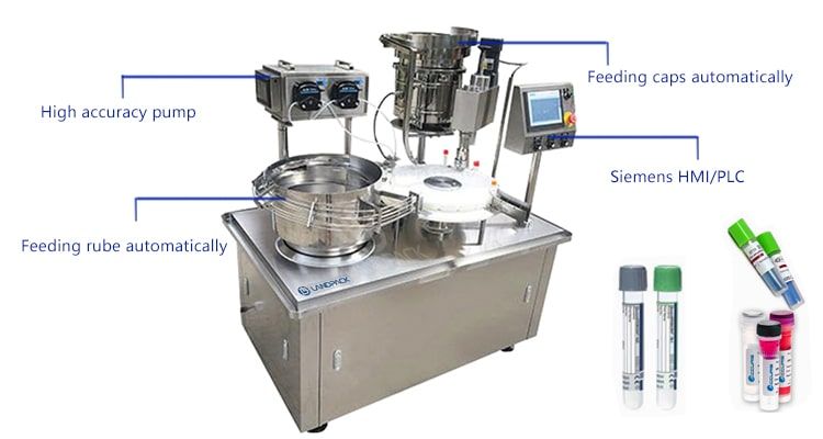 Nucleic Acid Detection Reagent Tube Quantitative Filling Capping Machine