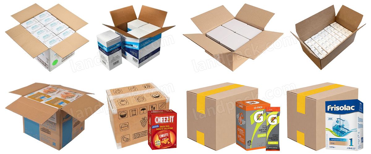 Fully Automatic Carton Case End of Line Packaging System With Cartoning Machine