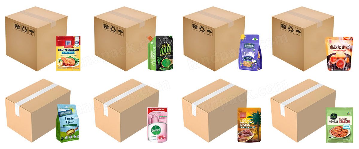 Fully Automatic Premade Pouch Doypack Zipper Pouch Case Packing Palletizing Packing Systems Fully Automatic Premade Pouch Doypack Zipper Pouch Case Packing Palletizing Packing Systems