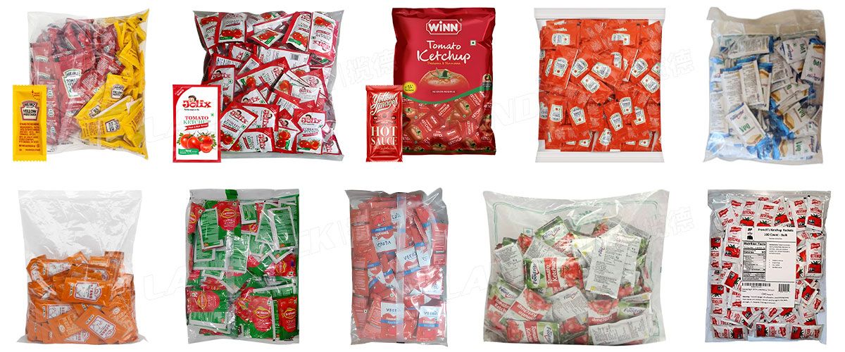 Multilane Liquid Sachet Counting Into Bag Complete Packaging Line Packing System Multilane Liquid Sachet Counting Into Bag Complete Packaging Line Packing System