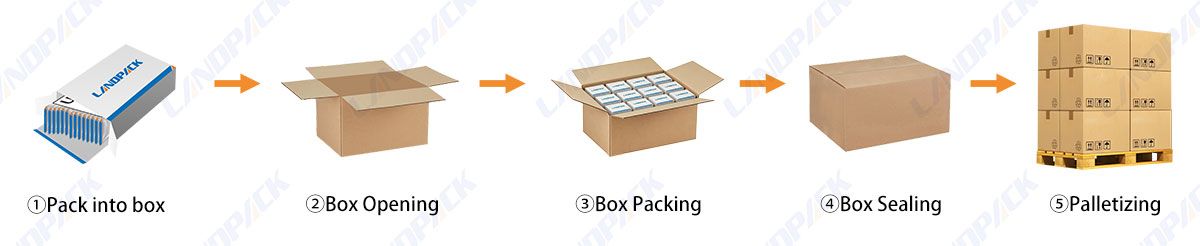 End of Line Packaging Solution Robotic Case Packaging System End of Line Packaging Solution Robotic Case Packaging System