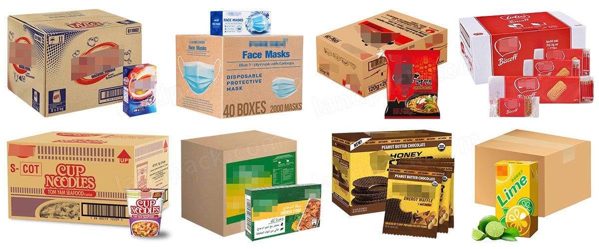 Fully Automatic Case Erectors Sealer Strapping Packaging System Fully Automatic Case Erectors Sealer Strapping Packaging System